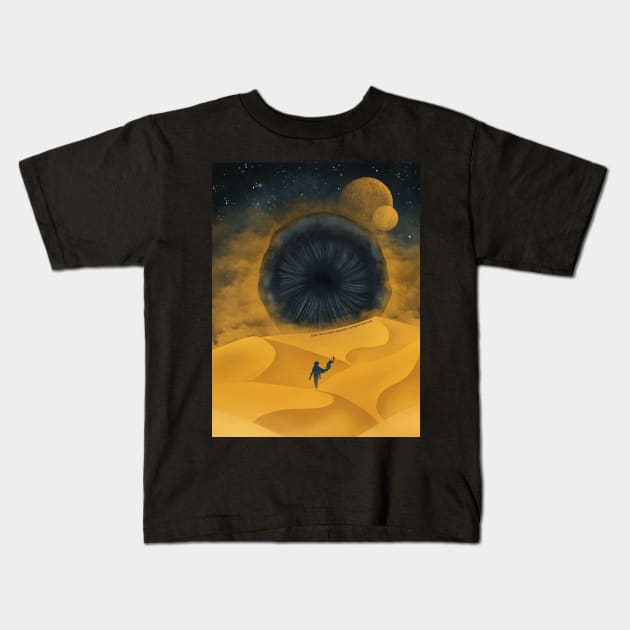 The Great Shai-Hulud, Yellow Sand Kids T-Shirt by Dream Artworks